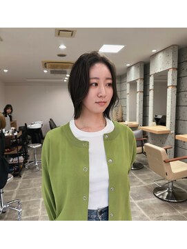 シンス(Since) ぱつっとボブ/扱いよく/簡単スタイリング/オリーブグレージュ