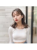 【Moana Lua】#ミディアムレイヤー#まろベージュ#小顔ヘア