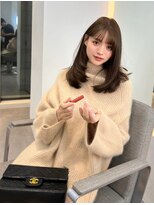 ラル 立川南口(lar)&nbsp;段なしブラウン_メルティカラー似合わせカットセミロング