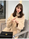 段なしブラウン_メルティカラー似合わせカットセミロング