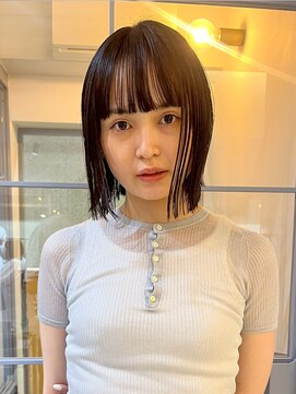 テクネ 天神大名(techne) 天神大名顔周りレイヤーカットミディアムボブタッセルボブ今泉