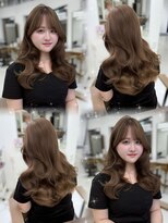 ハピネス 梅田茶屋町店(HAPPINESS)&nbsp;韓国風/レイヤーカット/顔周り/顔まわり/髪質改善/ベージュ