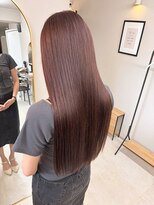 クリーム 町田(Cream)&nbsp;ピンクベールストレート/ピンク×艶髪ストレート