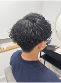波巻きパーマ