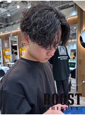 MEN’S HAIR/波巻ツイストスパイラル/フェザーパーマ/眉毛/渋谷