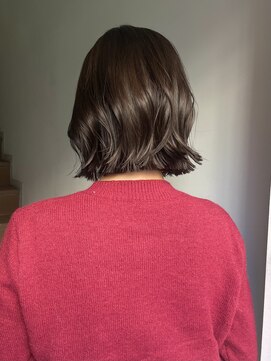 サンク 原宿 表参道(cinq) オリーブベージュヘーゼルグレージュブリーチカラー外国人風ボブ