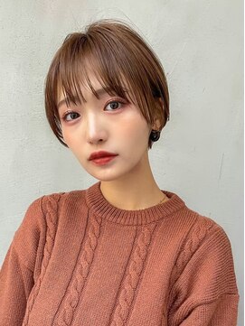 ギークス(GEEKS) 【GEEKS渋谷】ウォームブラウン/冬カラー/大人ショートボブ/小顔