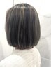 【白髪ぼかし】カット+表面のみ白髪ぼかしハイライト+Ｎ.カラー+艶髪TR