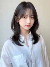 スターズレイ 本川越(STARS ray)&nbsp;ワンホンレイヤー 韓国風ヘア 顔周りレイヤー　アッシュ 20代