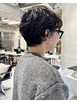 フィルムス 表参道(FILMS)&nbsp;ラテグレージュ顔周りレイヤーボブ韓国巻き結べるレイヤーカット