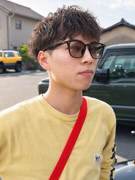 ユイマァルスロウ 倉敷(YUIMARLSLOW) 倉敷メンズサロン20代30代40代ニュアンスパーマ刈り上げショート