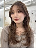 三鷹レイヤーカット韓国ハッシュカット顔周り前髪カットボブ