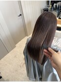 227. 艶髪ミディ/サラ艶/ブラウンカラー/顔周り/前髪