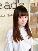 ナチュラルストレートヘアー♪♪