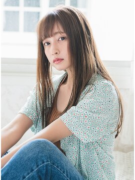 クラリス バイネオ 武蔵小杉(Claris by neo) 大人ガーリー 厚めバングなロングヘア