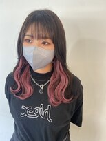 ヴァンクラウドコウベ(VENT CLOUD KOBE) 【プルエクステ】インナーカラーピンク