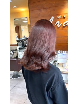 ブレス 小阪店(brace) ☆ブリーチなしピンクブラウン☆