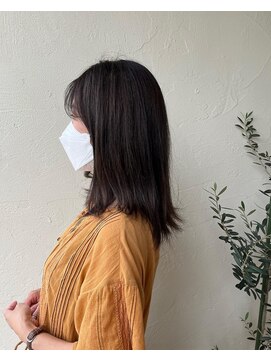 ヌクモリオーガニック(NUKUMORI organic) シークレットカラーの大人ミディアムヘア