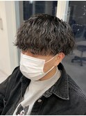 波巻きハイライトパーマ