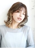 【NYNY大久保】鎖骨ミディアムレイヤー×インナーベージュ