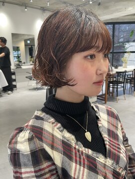 フィルムス 表参道(FILMS) ココアベージュ/黒髪/クラゲヘアー/オリーブグレー/ボブ/表参道