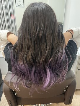 ジ エクト ヴィシア 心斎橋店(The Ect VIXIA) モーブピンク/グラデーション/裾カラー/エンドカラー