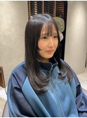 ロングレイヤー/ダークグレージュ
