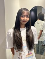 リコル(Licol)&nbsp;姫カットレイヤー × グレージュ