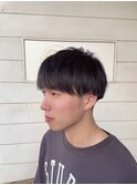 簡単ヘアセットメンズナチュラルマッシュショート
