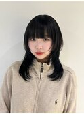 黒髪ロングウルフレイヤー