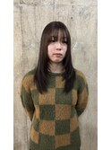顔まわりレイヤーカット/韓国/ヘアカラー/髪質改善