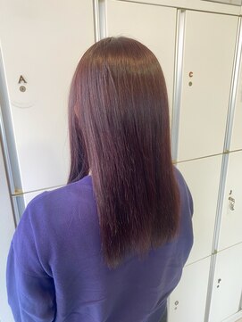 アイディー バイ ケンジ(id. by KENJE) 黒髪からナチュラルピンクブラウン