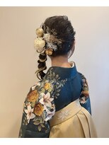 ハロ ハッピーヘアライフ 長居店(Halo happyhairlife) 大人可愛い卒業ヘア◎水引&ドライフラワーで彩る一日