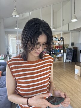 サラ ビューティ サイト 春日(SARA Beauty sight) 大人ウルフ×ラフな抜け感/顔まわりレイヤーで小顔効果◎