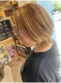 ハイトーンなショートで外国人風に(*^^*)