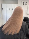 くびれヘア/アプリコットオレンジ/夏のヘアアレンジ/渋谷