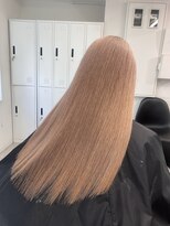 ペレ 渋谷(PELE)&nbsp;くびれヘア/アプリコットオレンジ/夏のヘアアレンジ/渋谷