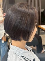 アトリエコア(Atelier Coa)&nbsp;太白区ショートボブくびれショートイルミナカラー顔周りレイヤー