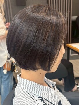 アトリエコア(Atelier Coa) 太白区ショートボブくびれショートイルミナカラー顔周りレイヤー