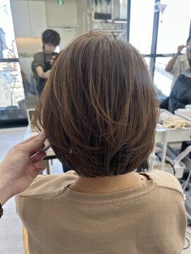 ビューナゴヤ 名駅(VIEW NAGOYA) レイヤーボブ/ボブ/白髪染め/ベージュカラー