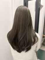 ヌープヘアーアイス(NUUP.hair ici)&nbsp;髪質改善カラー×オリーブベージュ｜柔らか透明感カラーレイヤー