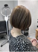 まとまりぱつっとボブ