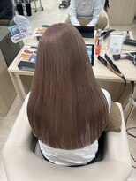 ケンジ 平塚ラスカ店(KENJE)&nbsp;ミルクティーブロンド/ダークブルー/デジタルパーマ/平塚駅