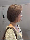 切りっぱなしボブ/縮毛矯正/レイヤーボブ/髪質改善/大人ヘア