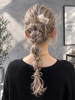 エフジェイメイド(F.J.MADE.)の写真/【ヘアセット￥3,500】結婚式やイベント、デートなどの特別な日は《F.J.MADE.》のセットでお得に可愛く♪