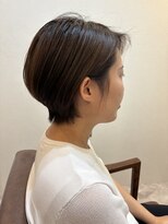 スーリール 戸畑店(Sourire)&nbsp;丸みのあるシルエットが魅力の、大人ショートボブ30代ブラウン