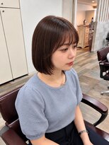 アンドカオマワリカットファム(Fann.)&nbsp;艶髪ナチュラルブラウンのミニボブ