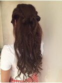 【下北沢＊I'll b hair＊】リボンハーフアップ