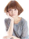 ストレートタッチの艶ボブゆる巻き[藤沢駅]