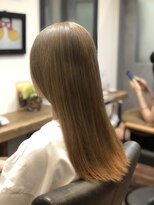 ランズヘアー(LAND’S HAIR)&nbsp;黒染め後のベージュカラー